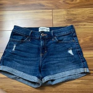 Abercrombie jean shorts for girls